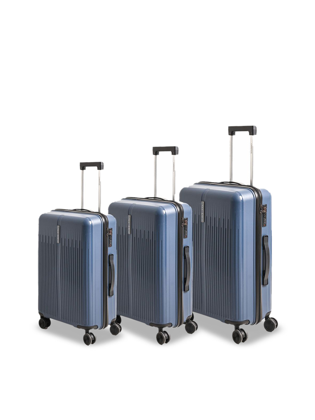 CARRIMATE Set Of 3 Bristol 360 Spinner Wheels Built-In Lock Hard-Sided Trolley Bags