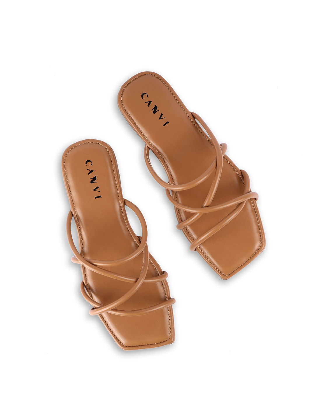 CANVI - TAKE CHANGE TO MAKE CHANGE Women Leather Open Toe Flats