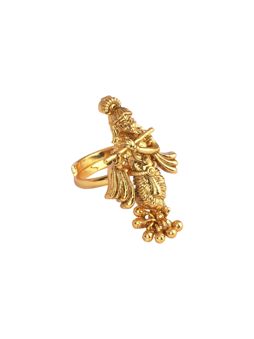 JFL - JEWELLERY FOR LESS Traditional Lord Krishna Finger Ring