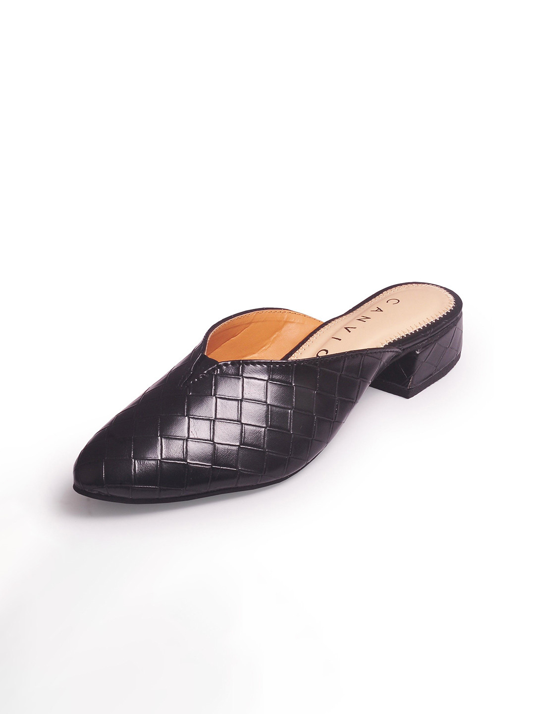 CANVI - TAKE CHANGE TO MAKE CHANGE Women Leather Block Mules