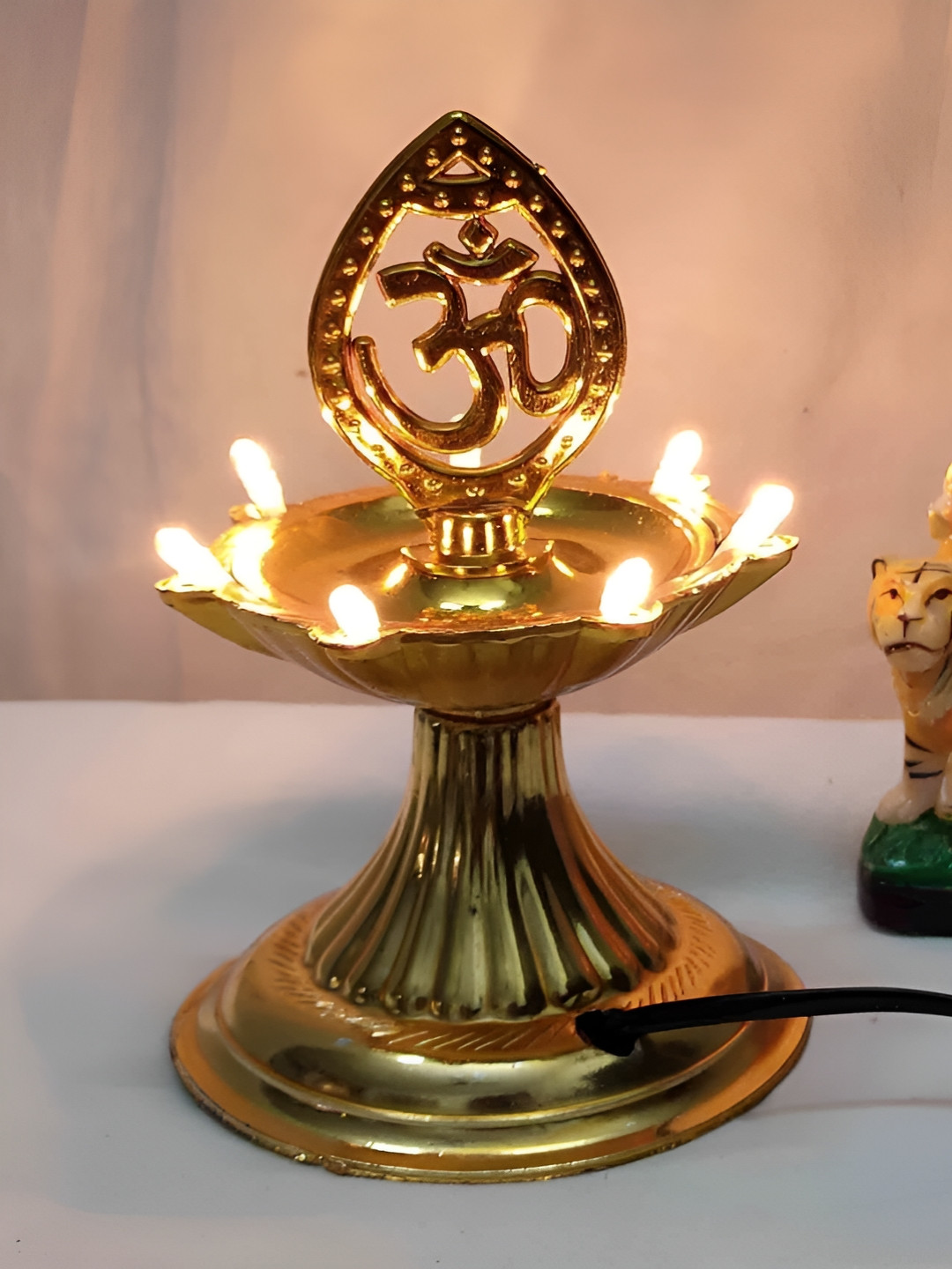V.R.ENTERPRISES 1 Layer LED Pooja Electric Diya