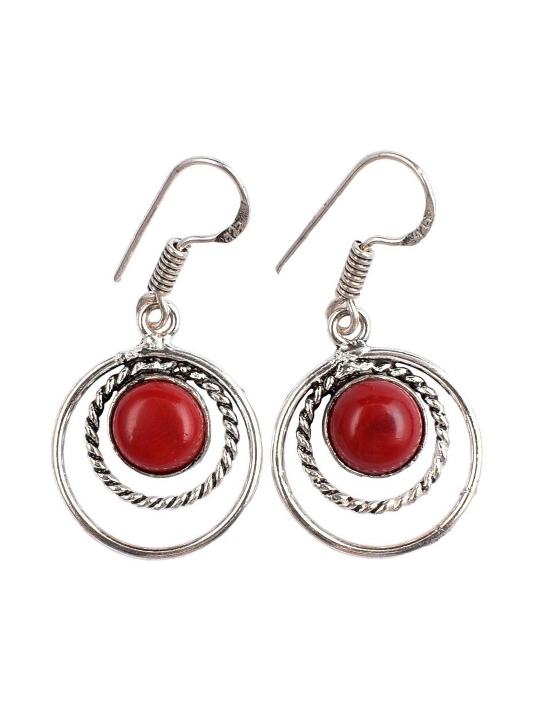 AAR Jewels Silver-Plated Alloy Opal Drop Earrings