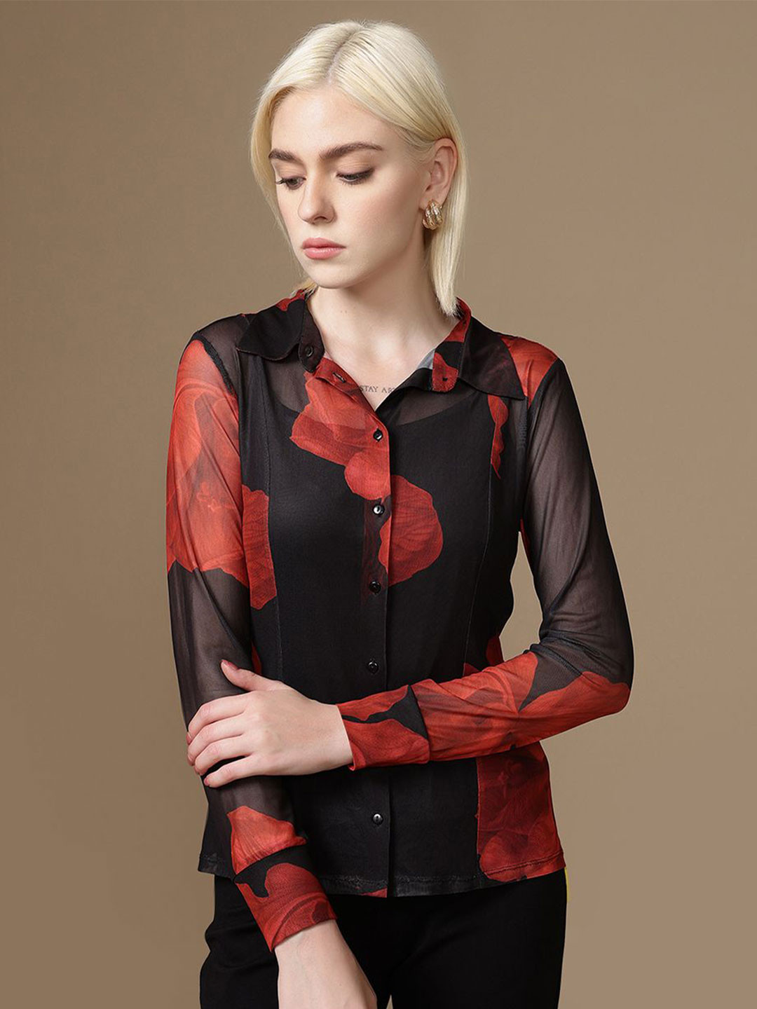 Kazo Women Floral Printed Shirts