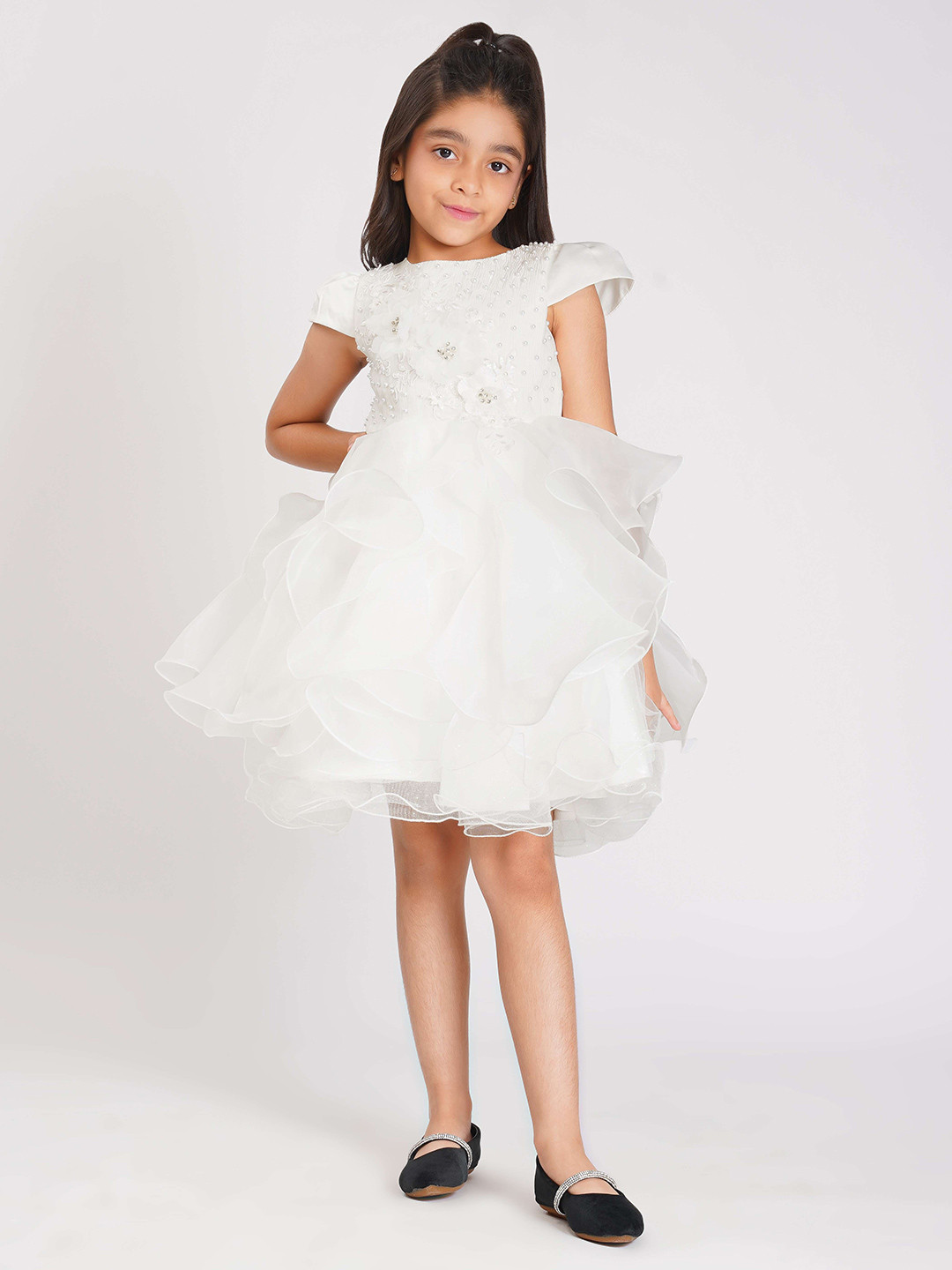 Creative Kids Girls Satin Midi Dress