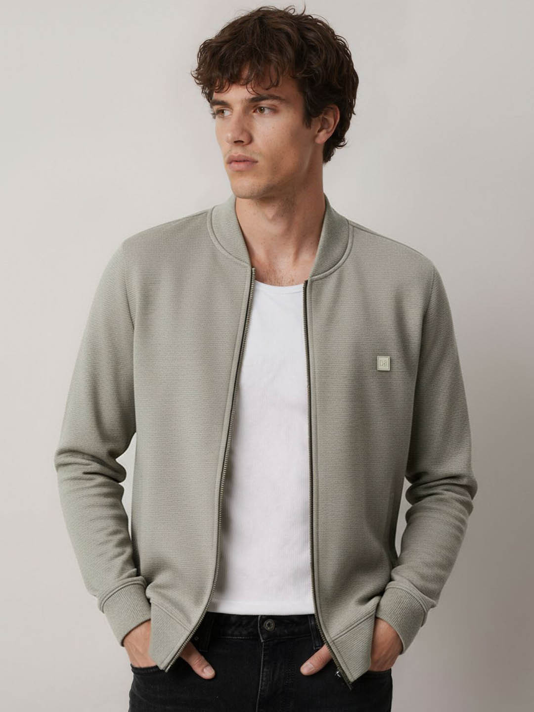 DAMENSCH Mock Collar Regular Fit Bomber Jacket