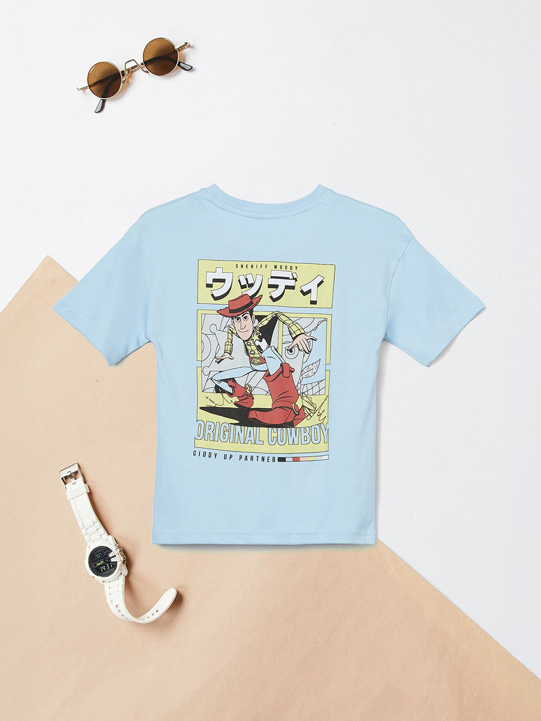 max Boys Toy Story Graphic Printed Round Neck Pure Cotton T-shirt