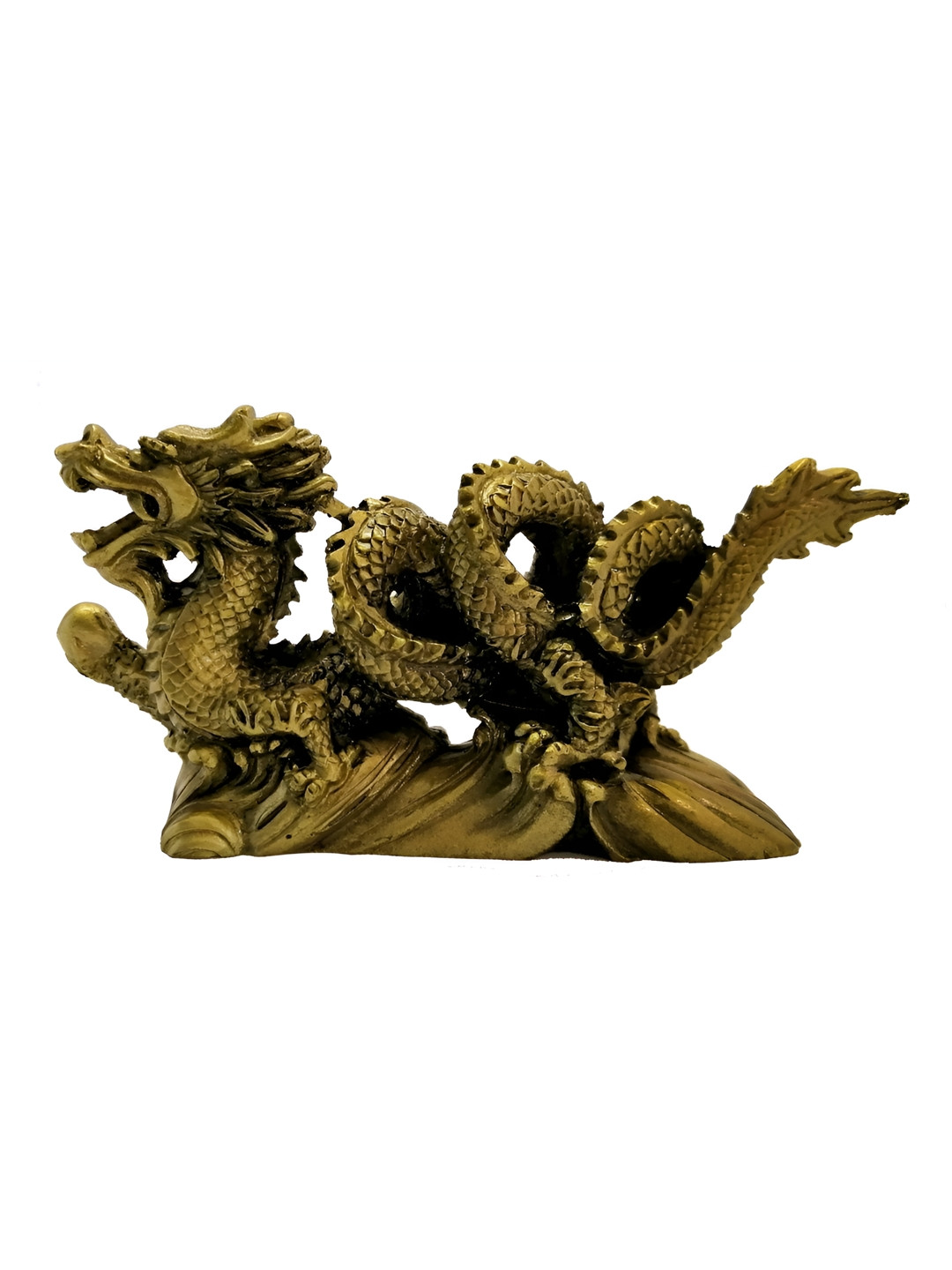 VASTU ART Gold-Toned Birds & Animals Matte Figurine Showpiece