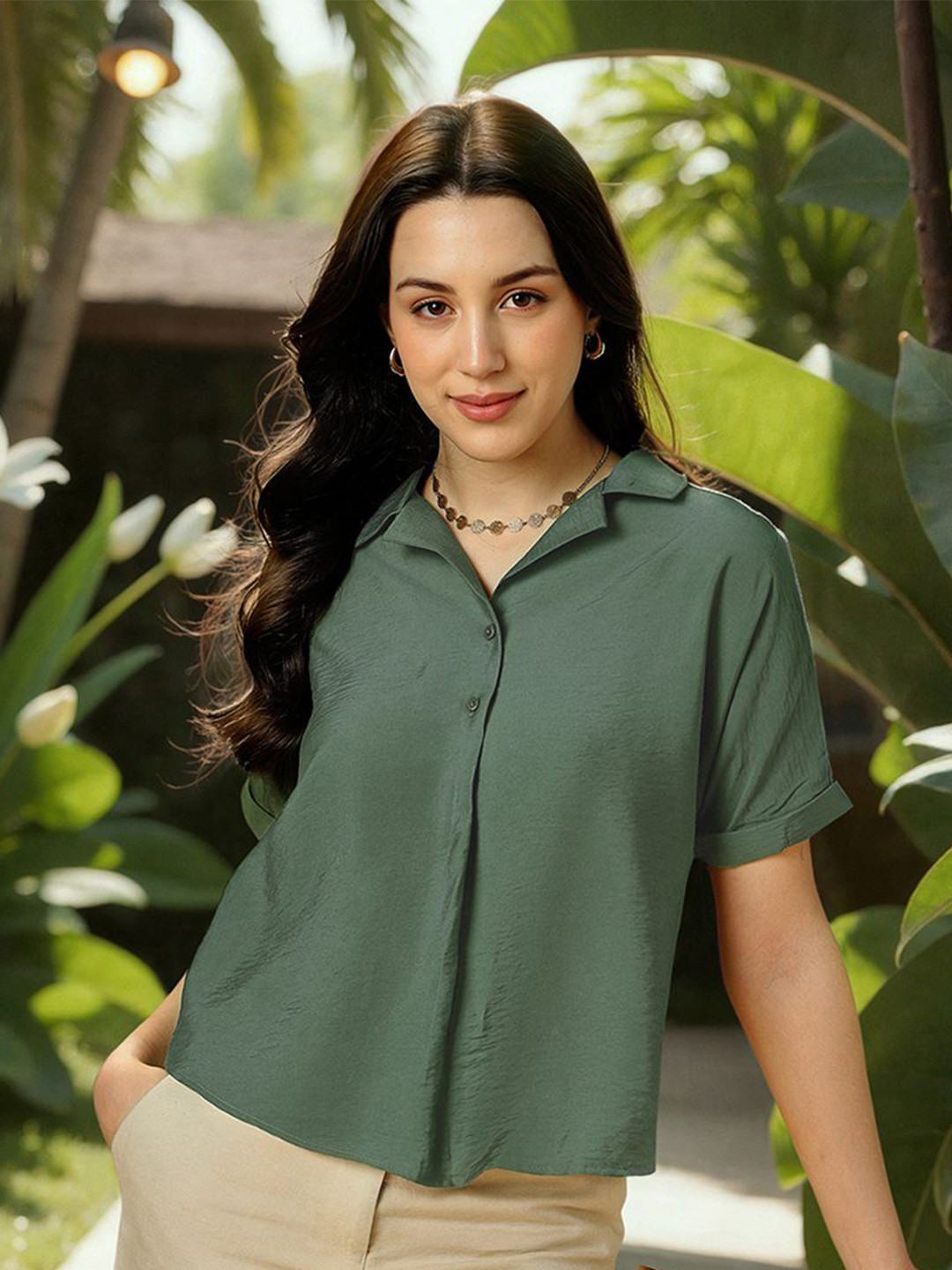 Allen Solly Woman Solid Shirts