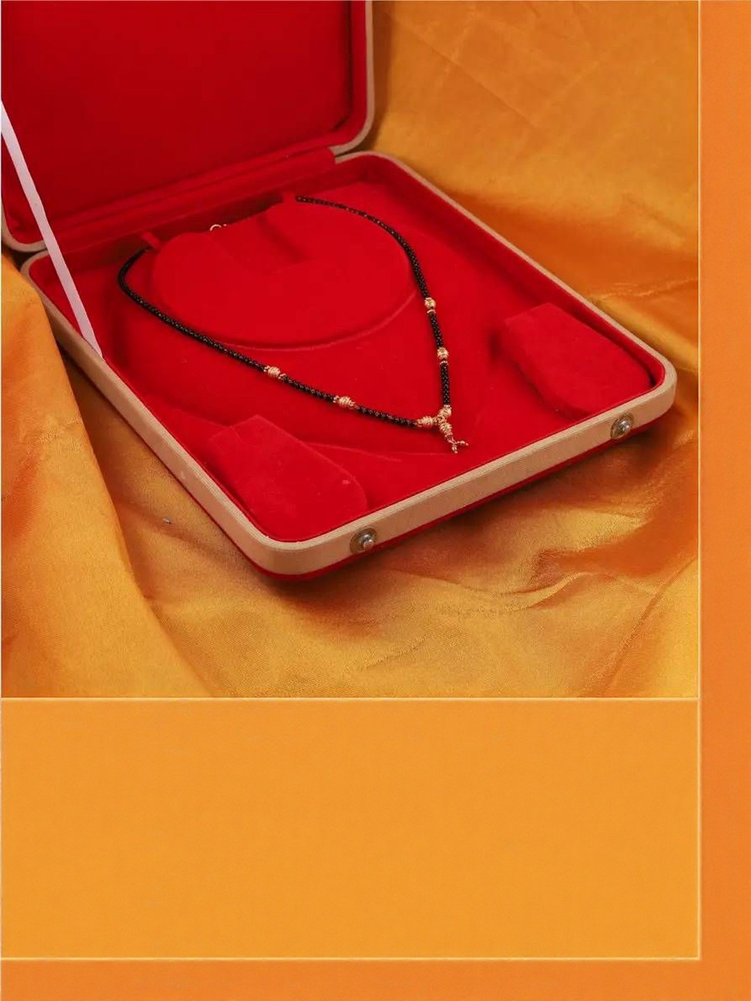 Anouk Gold-Plated Brass Artificial Stones & Beads Mangalsutra Rs. 39 - Myntra