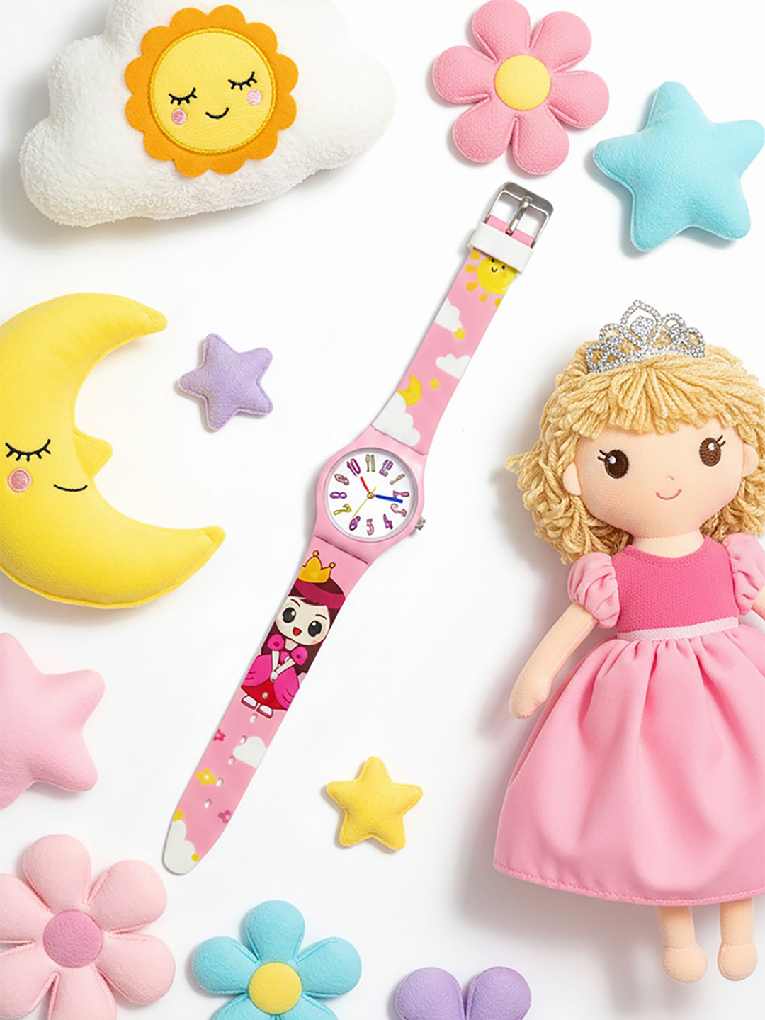 Time Up Kids Cartoon Printed Straps Analogue Watch BTR-C8815-133
