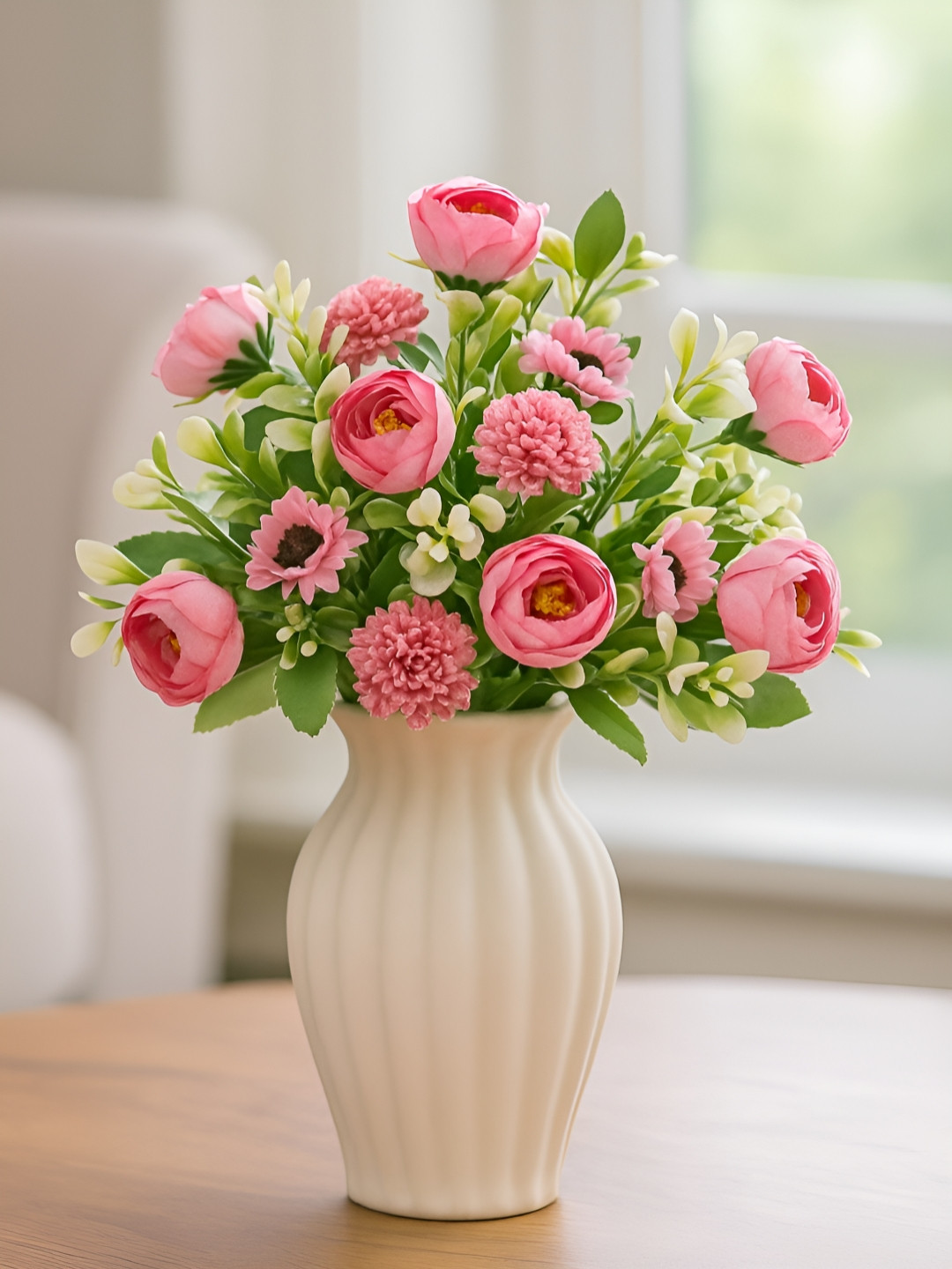 ARTSY Pink 2 Pieces Peony Artificial Flower