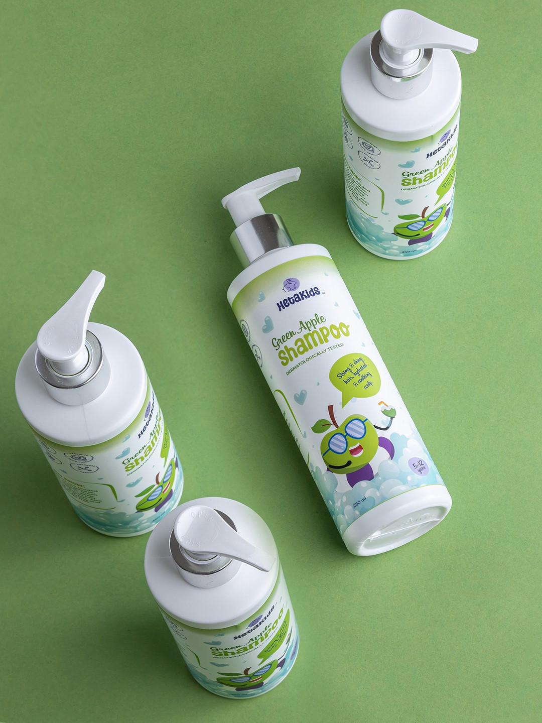 HetaKids Kids Green Apple Shampoo Nourishes & Strengthens Hair - 250 ml