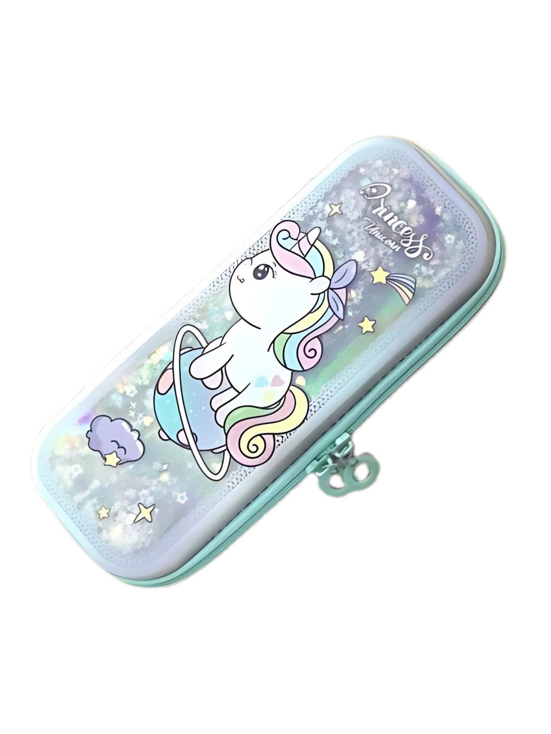 YK Unicorn & Mermaid Glitter Self Design Pen Cases Stationery