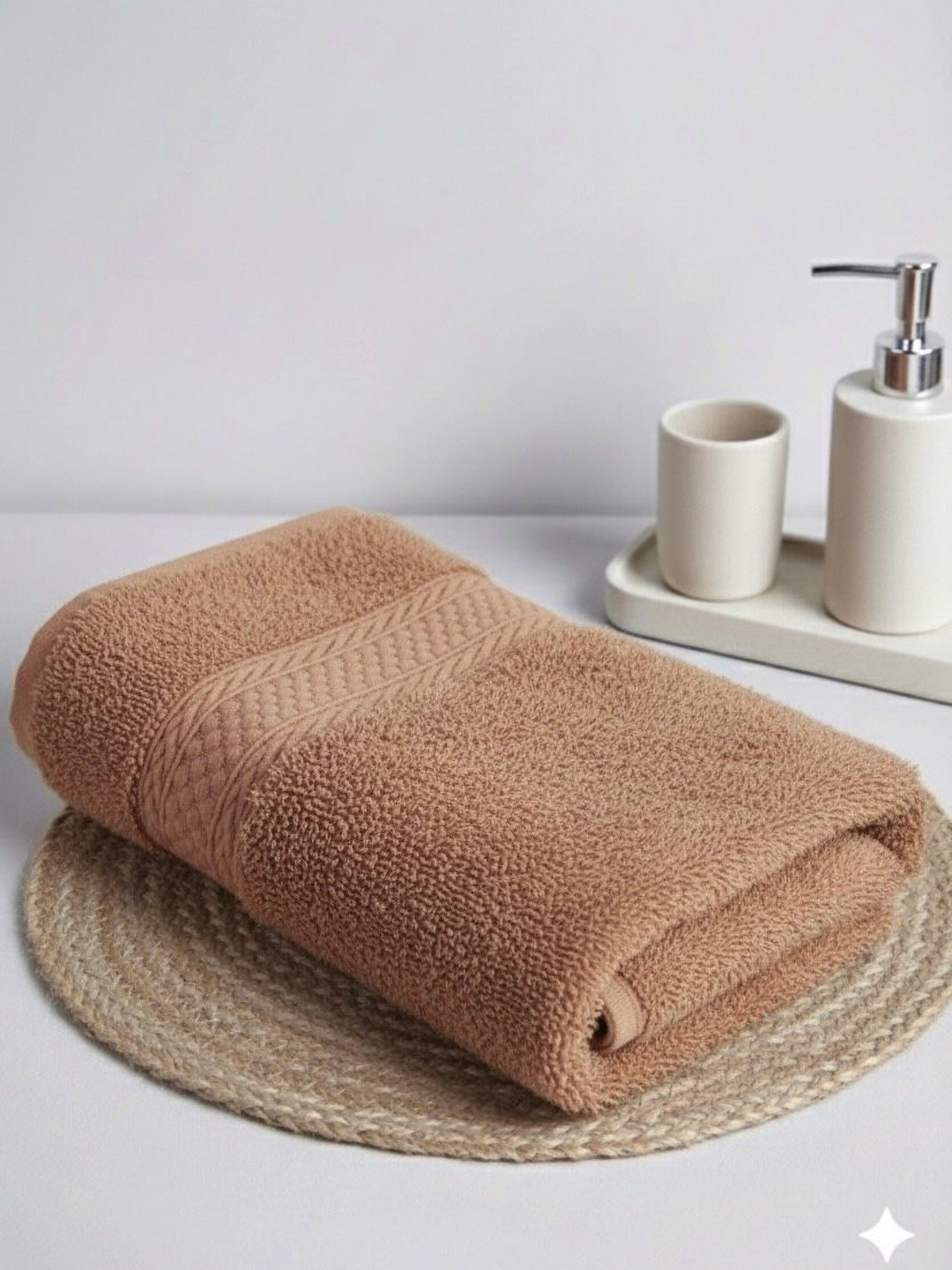 Triani Rust Bamboo 550 GSM Antimicrobial Bath Towel