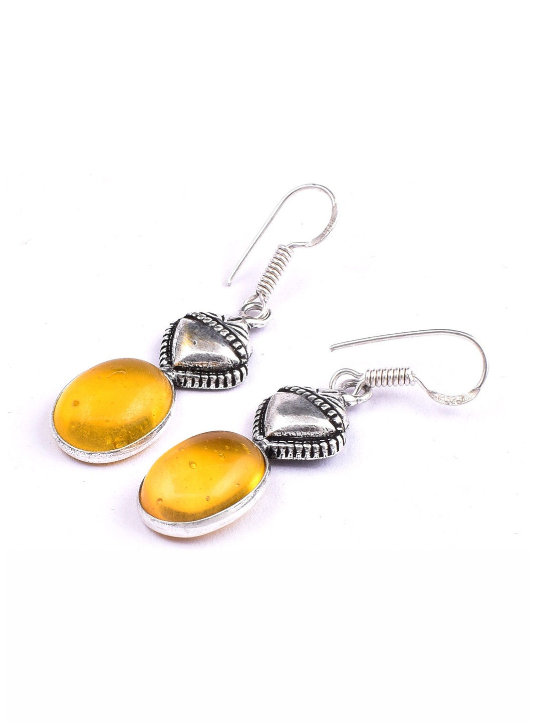 AAR Jewels Rhodium-Plated Drop Earrings with Fish Hook Earwire