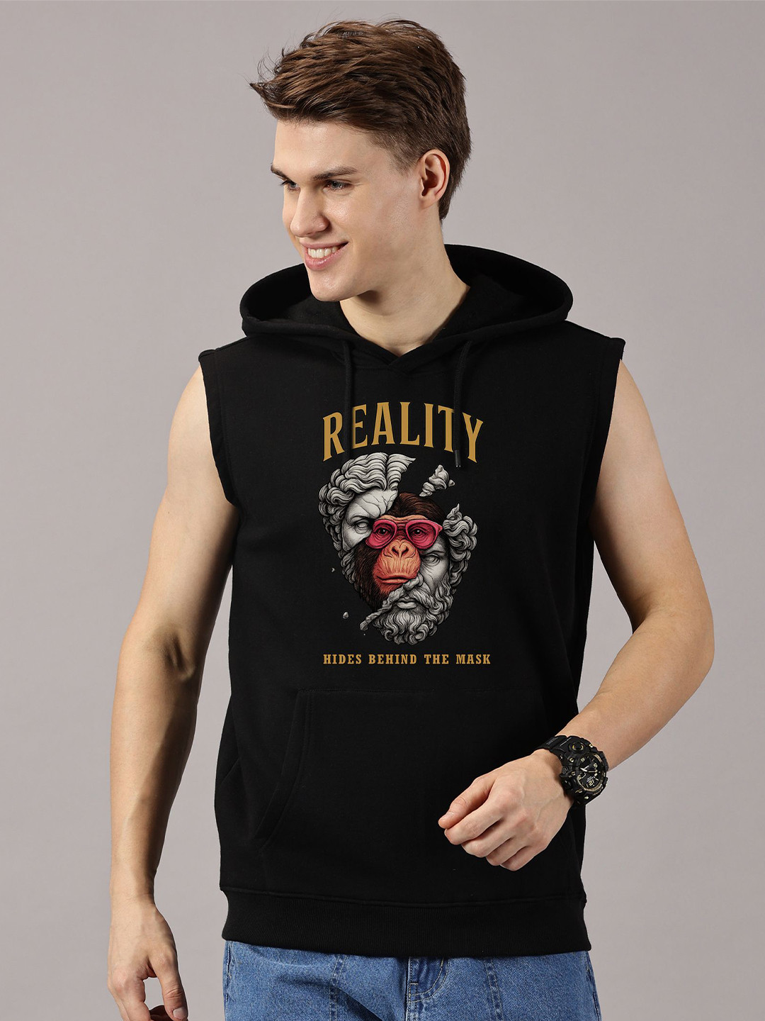 LEON Men Graphic Printed Pullover