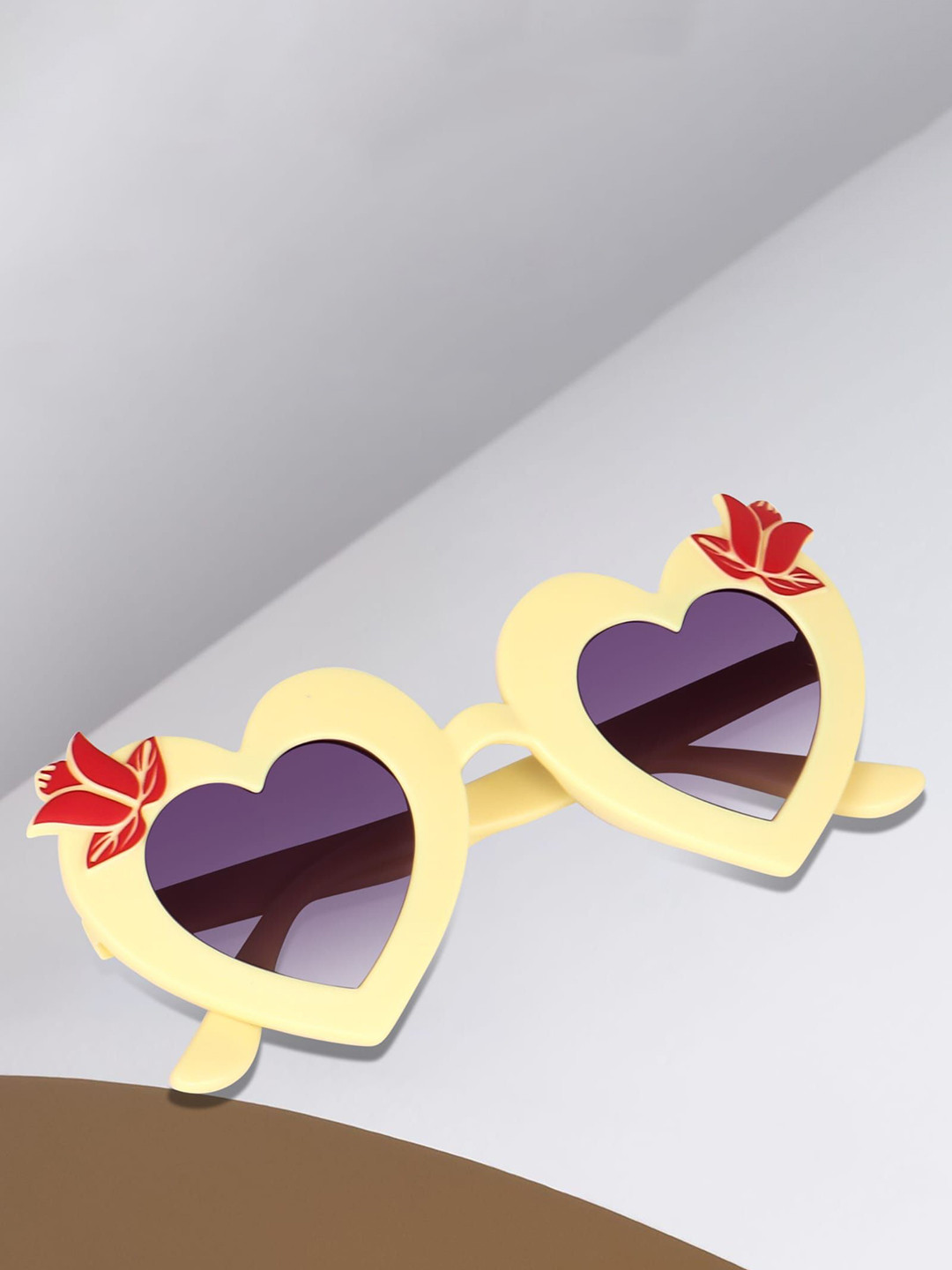 DEXENT COLLECTION Kids Heart Shape Sunglasses with UV Protected Lens Etet Heart Baby