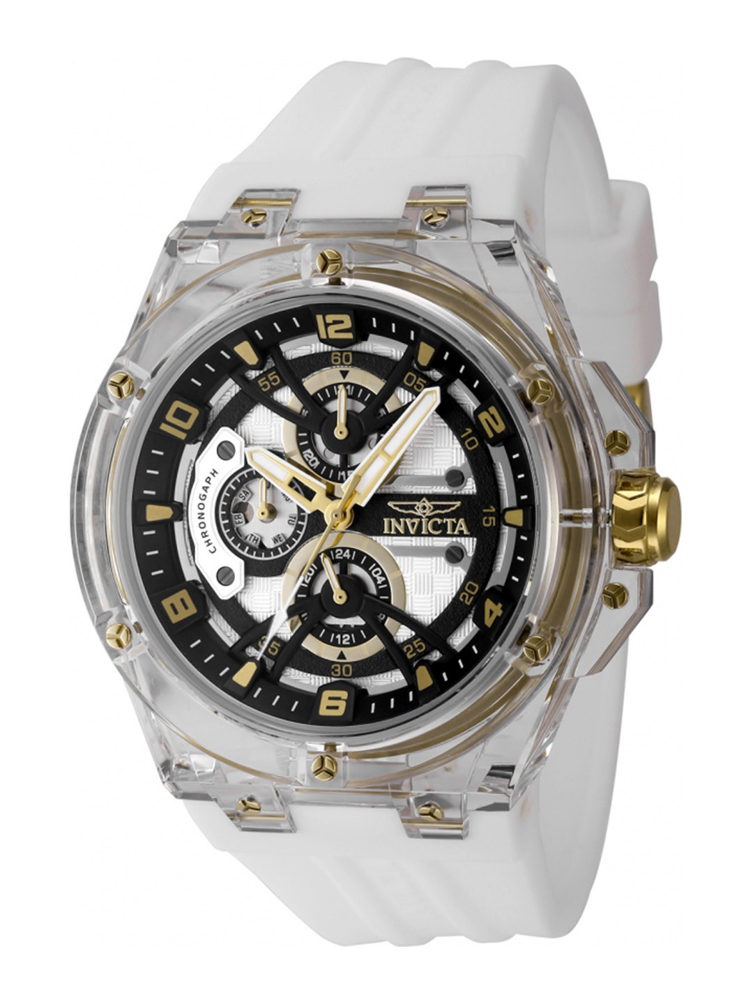 Invicta Men Round Dial & Straps Analogue Watch 48806