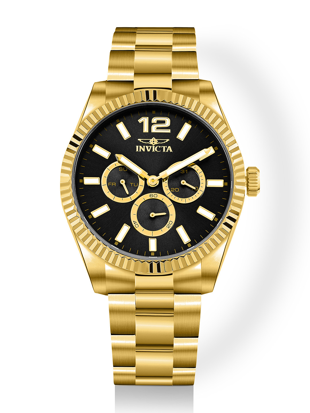 Invicta Men Round Dial & Stainless Steel Bracelet Style Straps Analogue Watch 49519