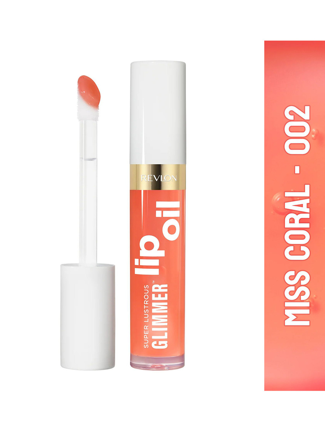 Revlon Super Lustrous Glimmer Lip Oil - 3.8 ml - Miss Coral 002