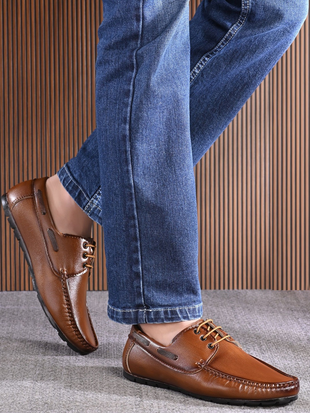 DODA Men Brown Loafers Casual Shoes