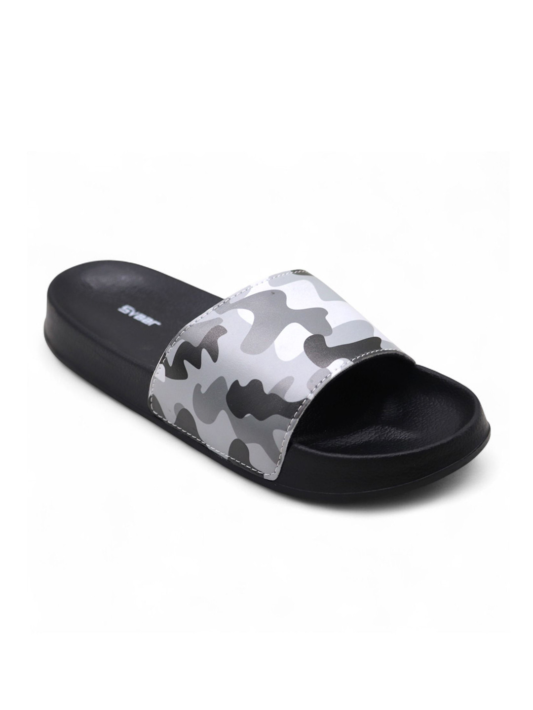 Svaar Men Camouflage Printed EVA Slides with Cushioned Footbed