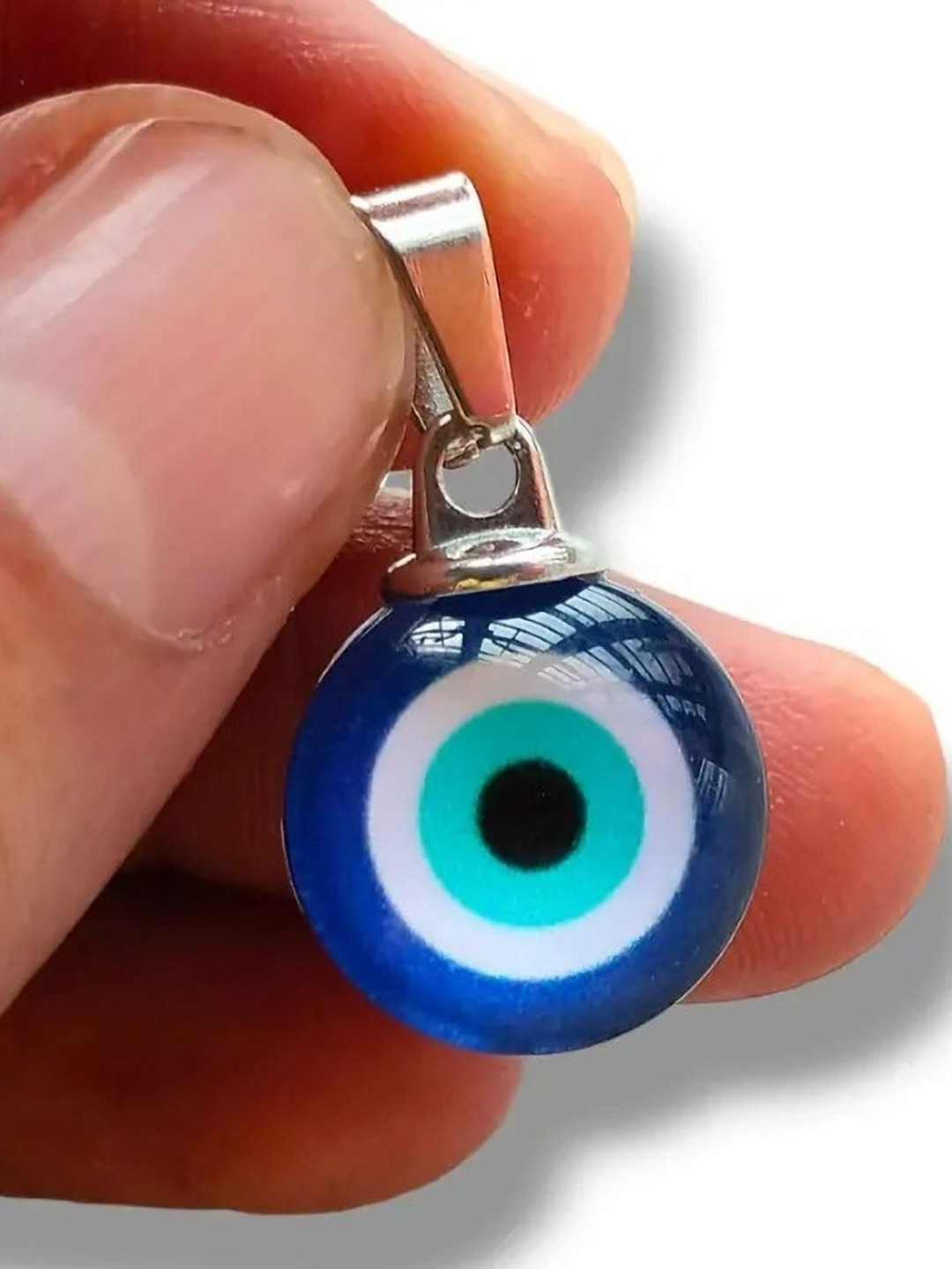 fashion fusion collection Unisex Stainless Steel Silver-Plated Stones Studded Pendant