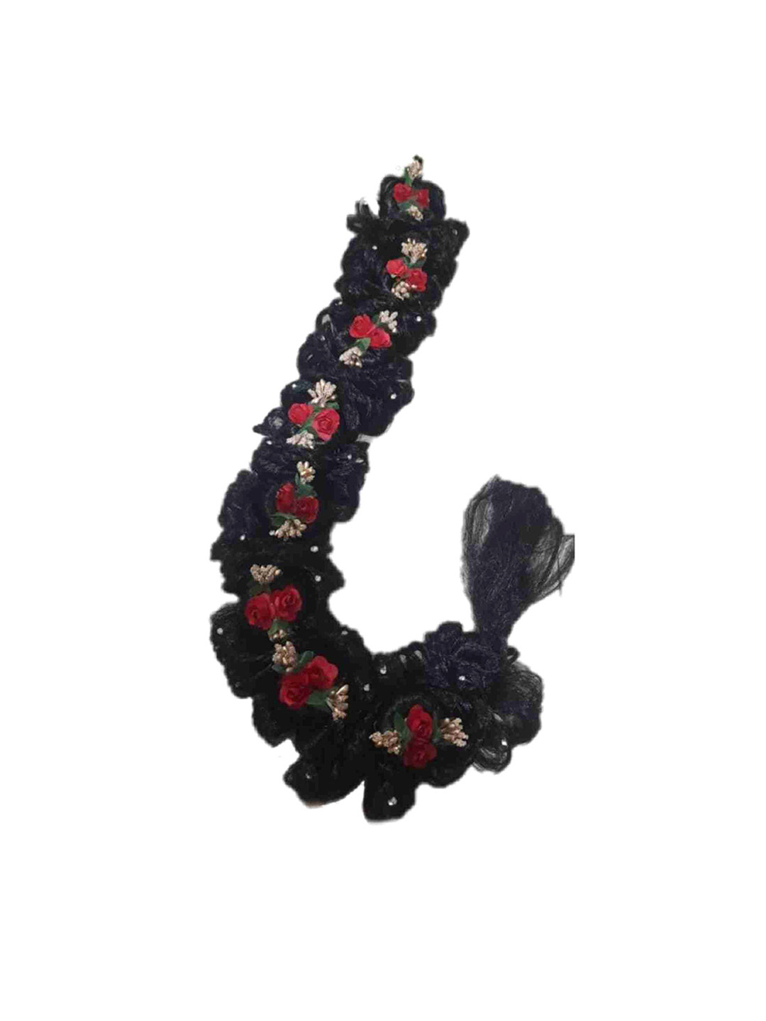 Nandita Tape In Wavy Poola Jada Hair Extension- Black - 36 Inch