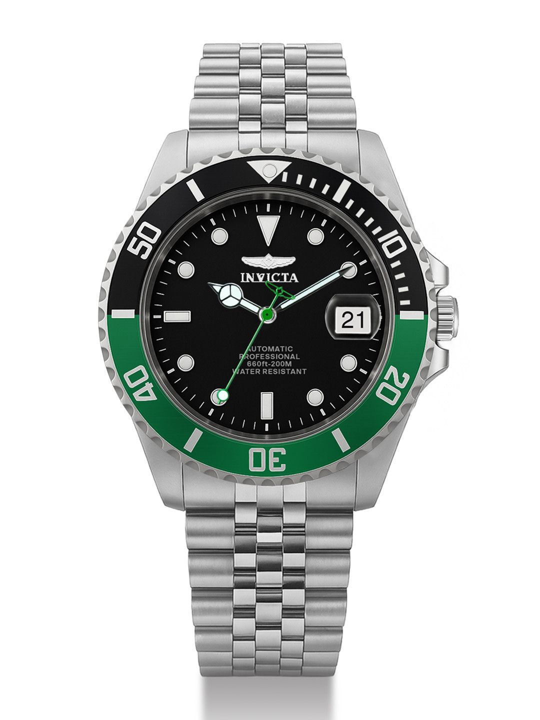 Invicta Men Dial & Stainless Steel Bracelet Style Straps Analogue Automatic Watch 29177