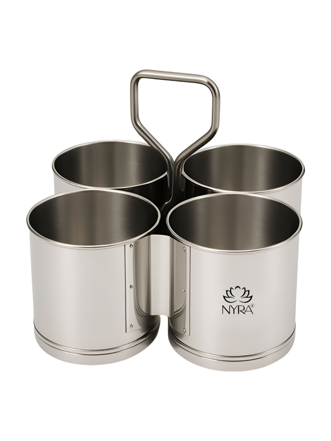 Nyra Kitchenware Steel Stainless Steel Dishwasher Safe Handheld Container 6.6L