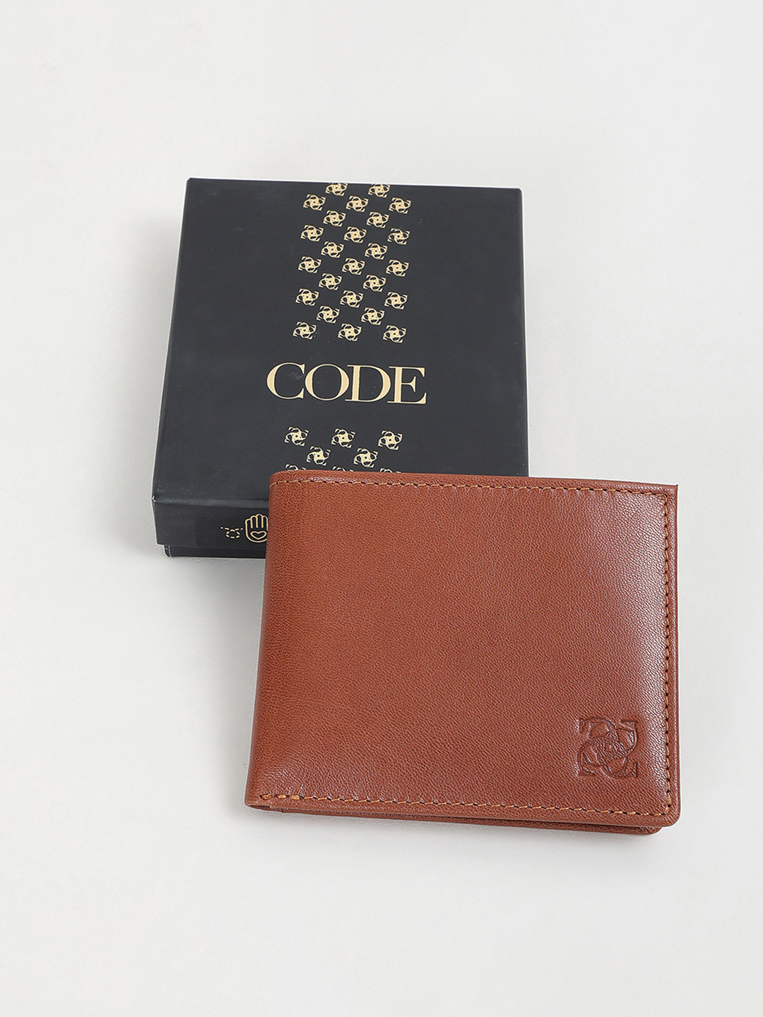 CODE by Lifestyle Men Leather Two Fold Wallet With SIM Card Holder