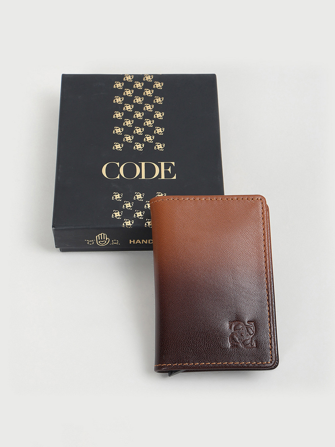 CODE by Lifestyle Men Leather Kiss Clasp Two Fold Wallet
