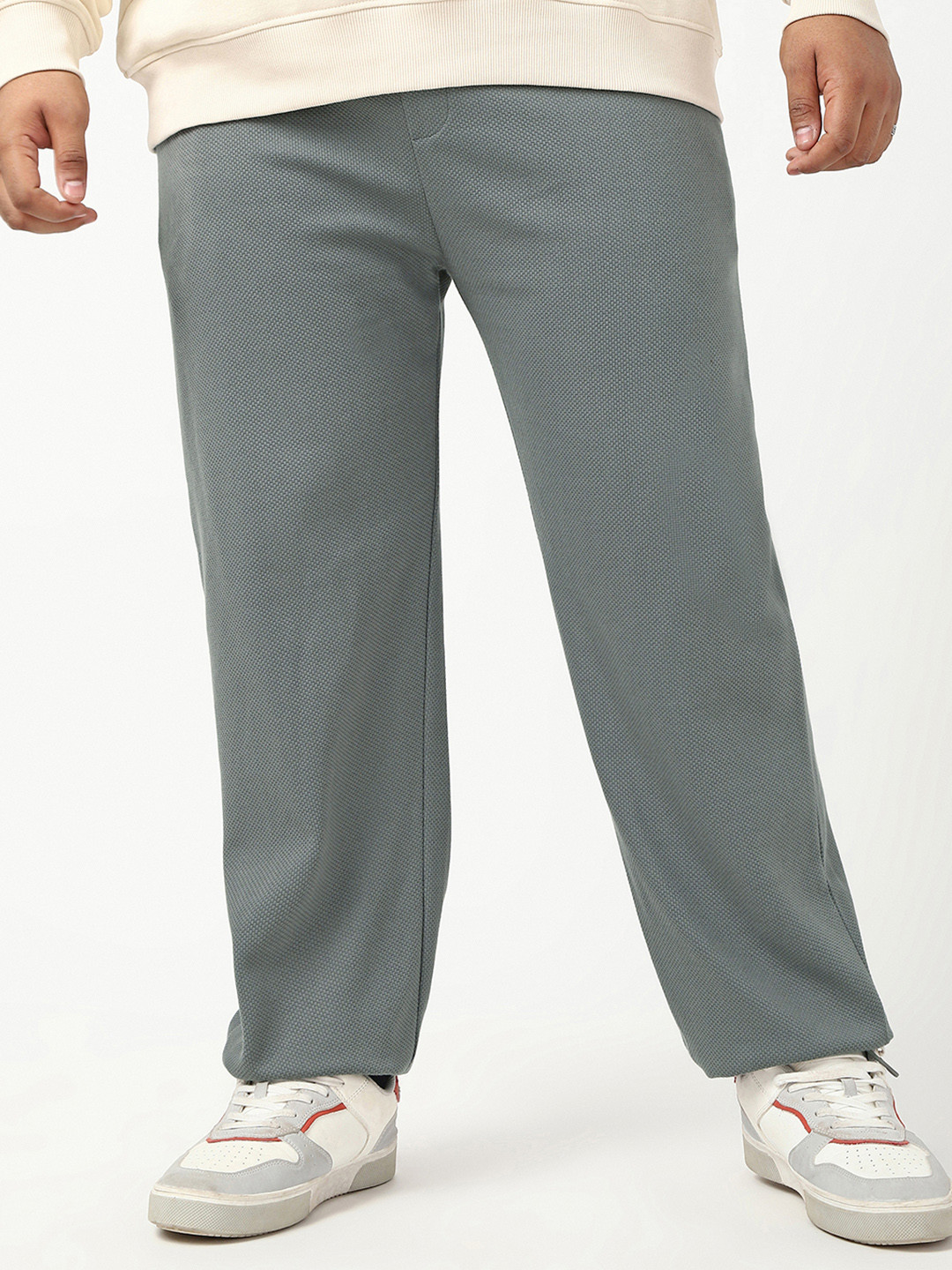 Bewakoof Heavy Duty Men Textured Parachute Track Pants