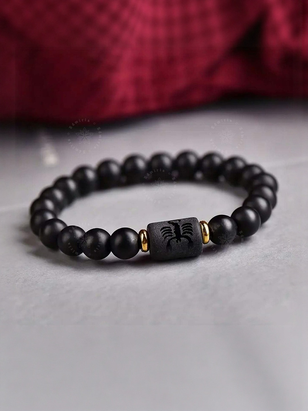 EDMIRIA Unisex Agate Stone Ceramic Zodiac Bracelet