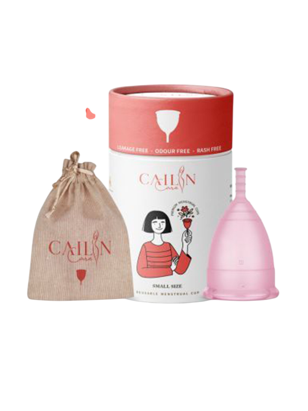 Cailin Care Super Soft Reusable Menstrual Cup With Air-Hole Technology - Small