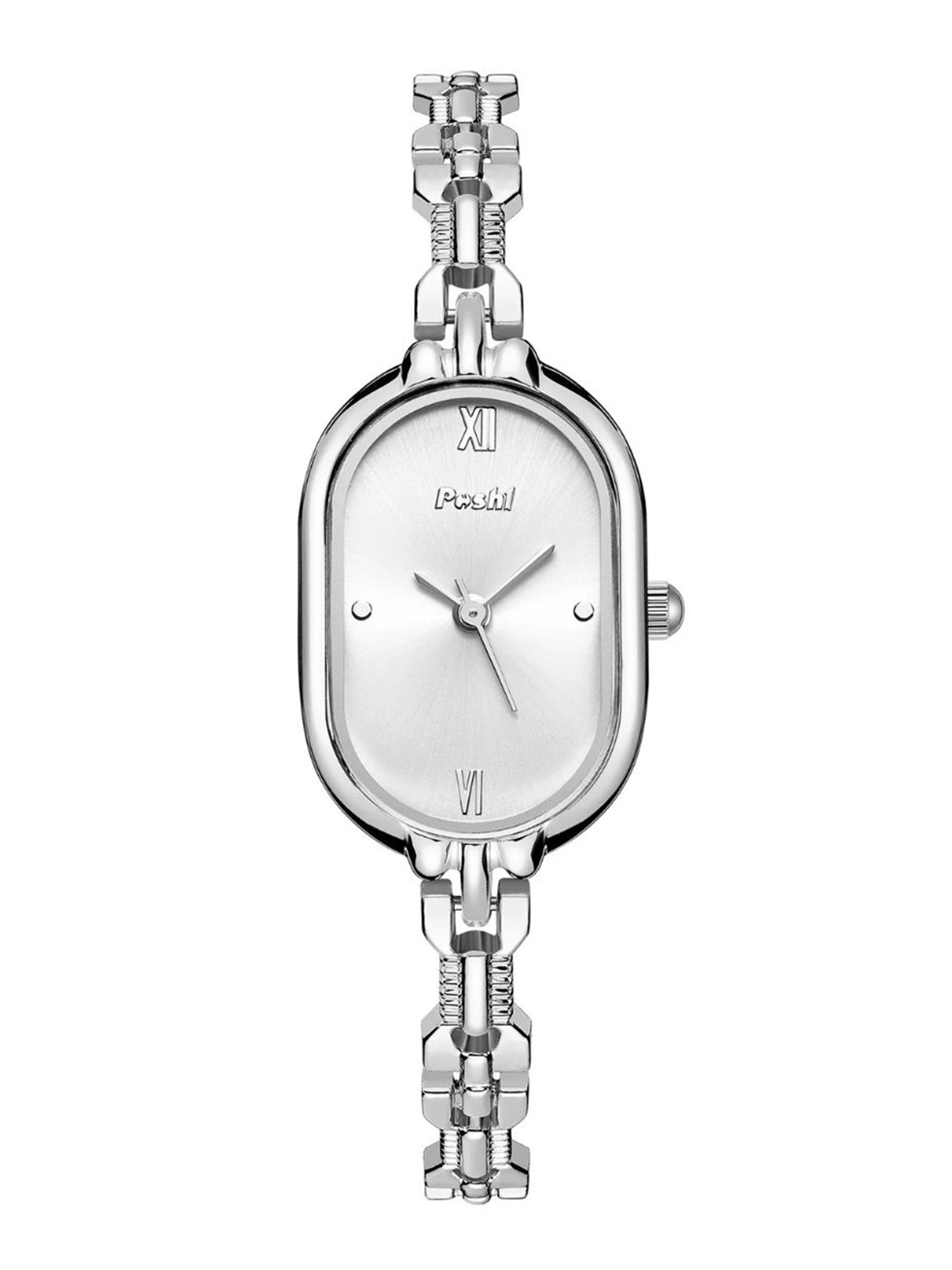 Poshi Women Oval Dial & Bracelet Style Straps Analogue Watch POSW27-901097676597-SILVER