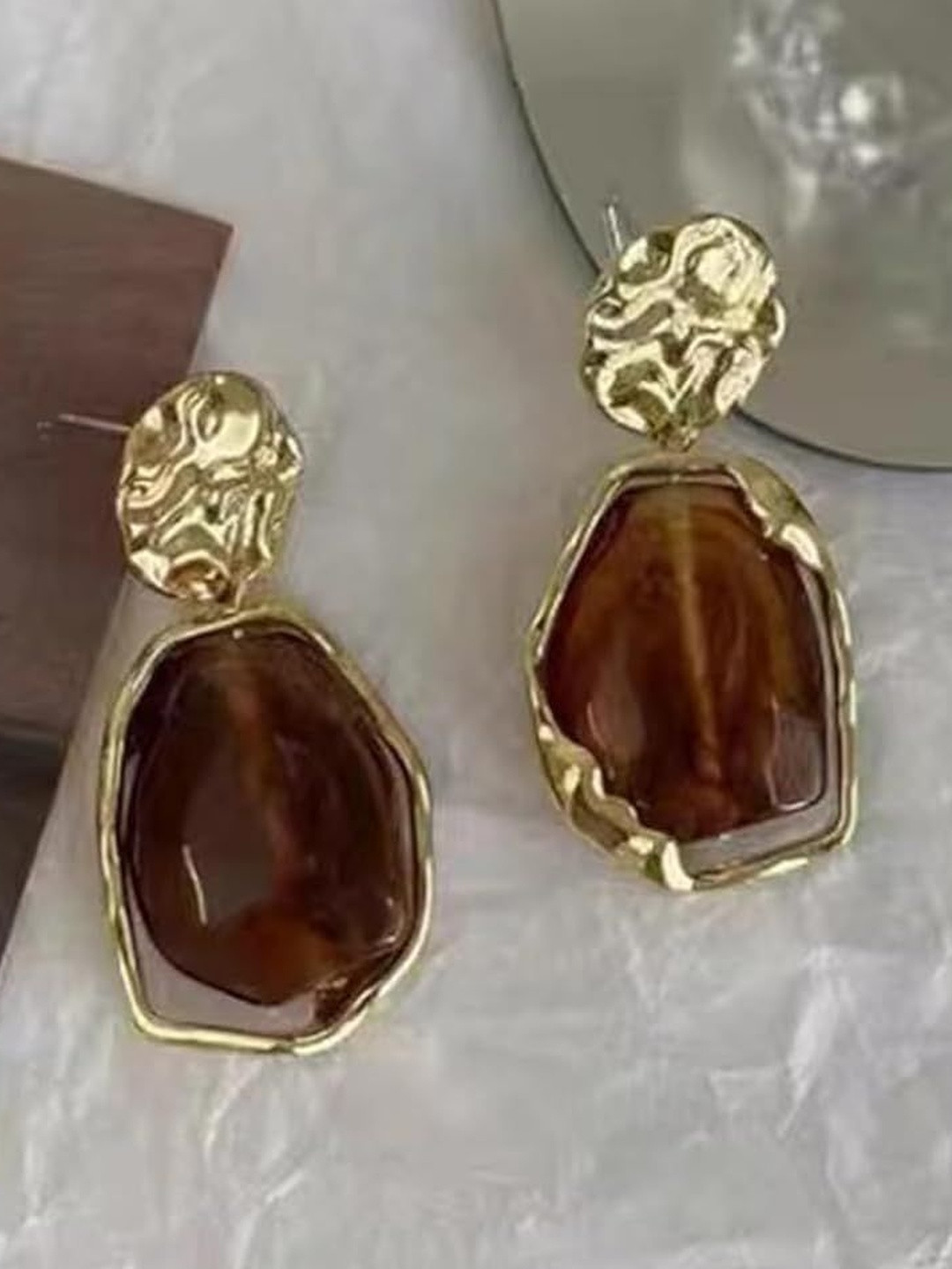 Aurelva Women Silver-Plated French Retro Drop Earrings