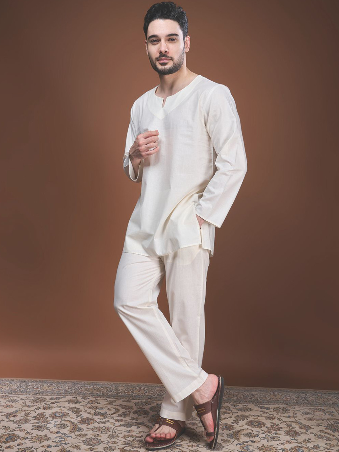 BYOGI Aloe Vera Infused Kurta Pyjama Loungewear Set