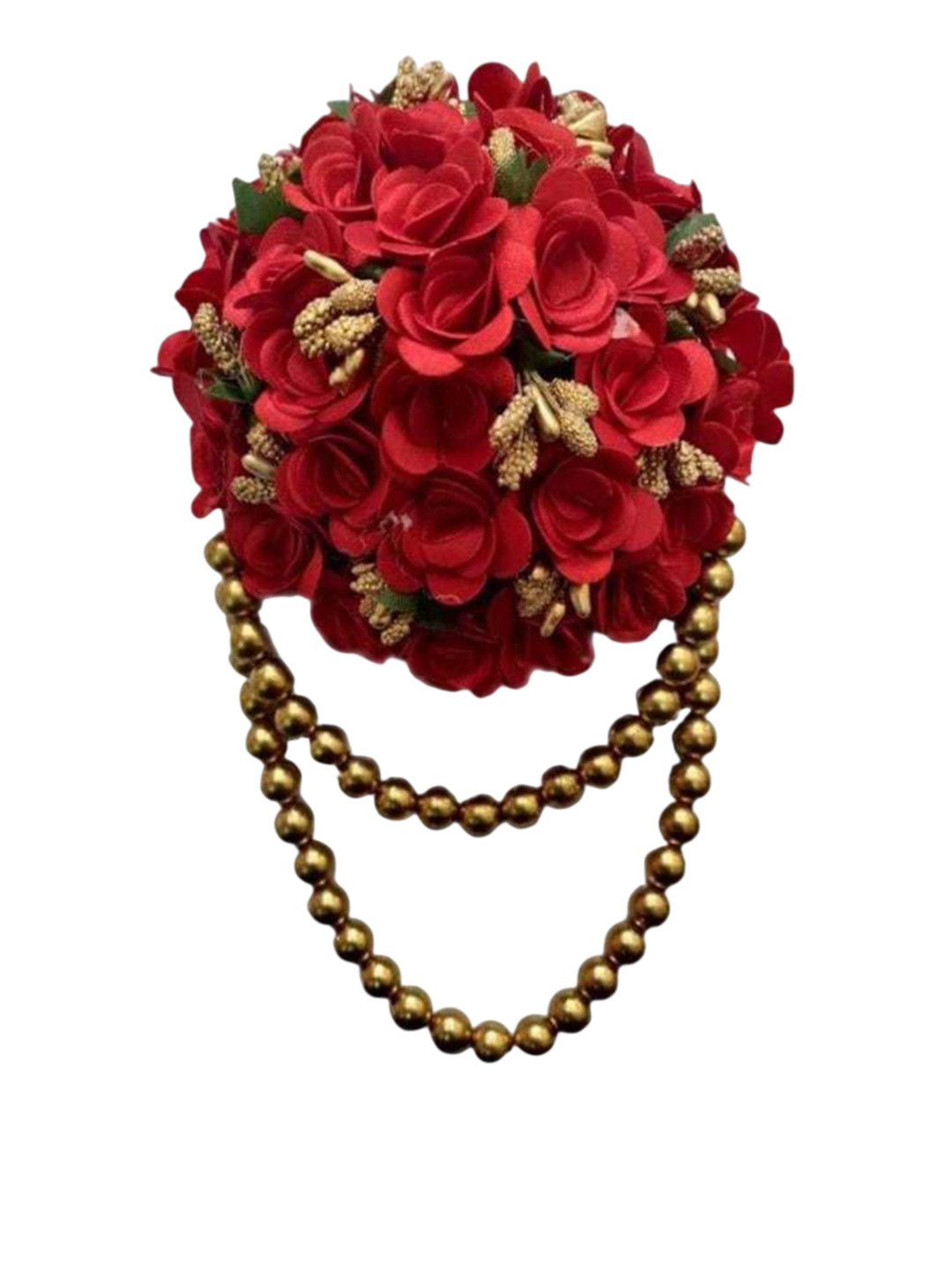 Nandita Beaded Bun Clutcher Flowers Clip