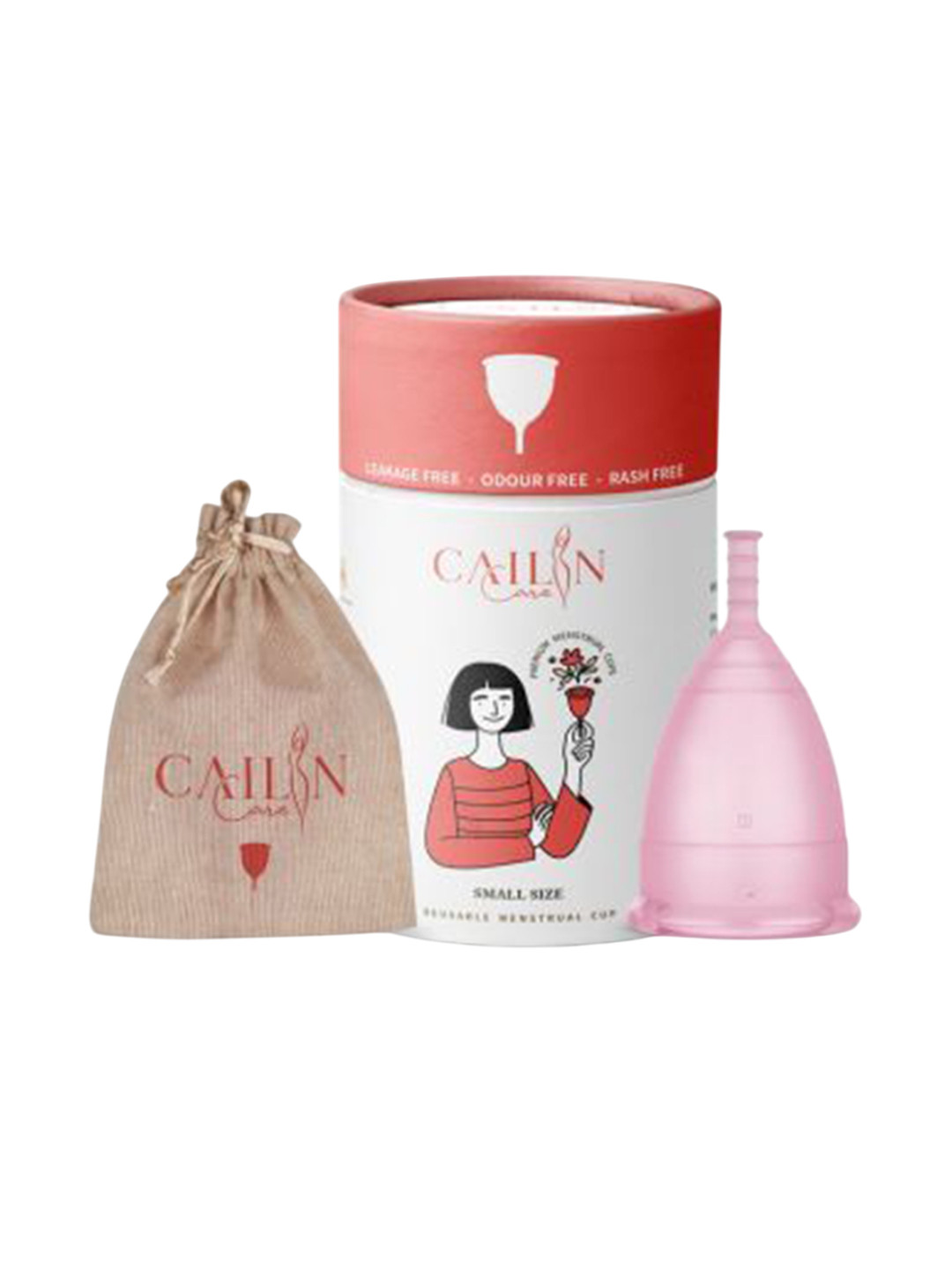 Cailin Care Super Soft Reusable Menstrual Cup With Air-Hole Technology - Small