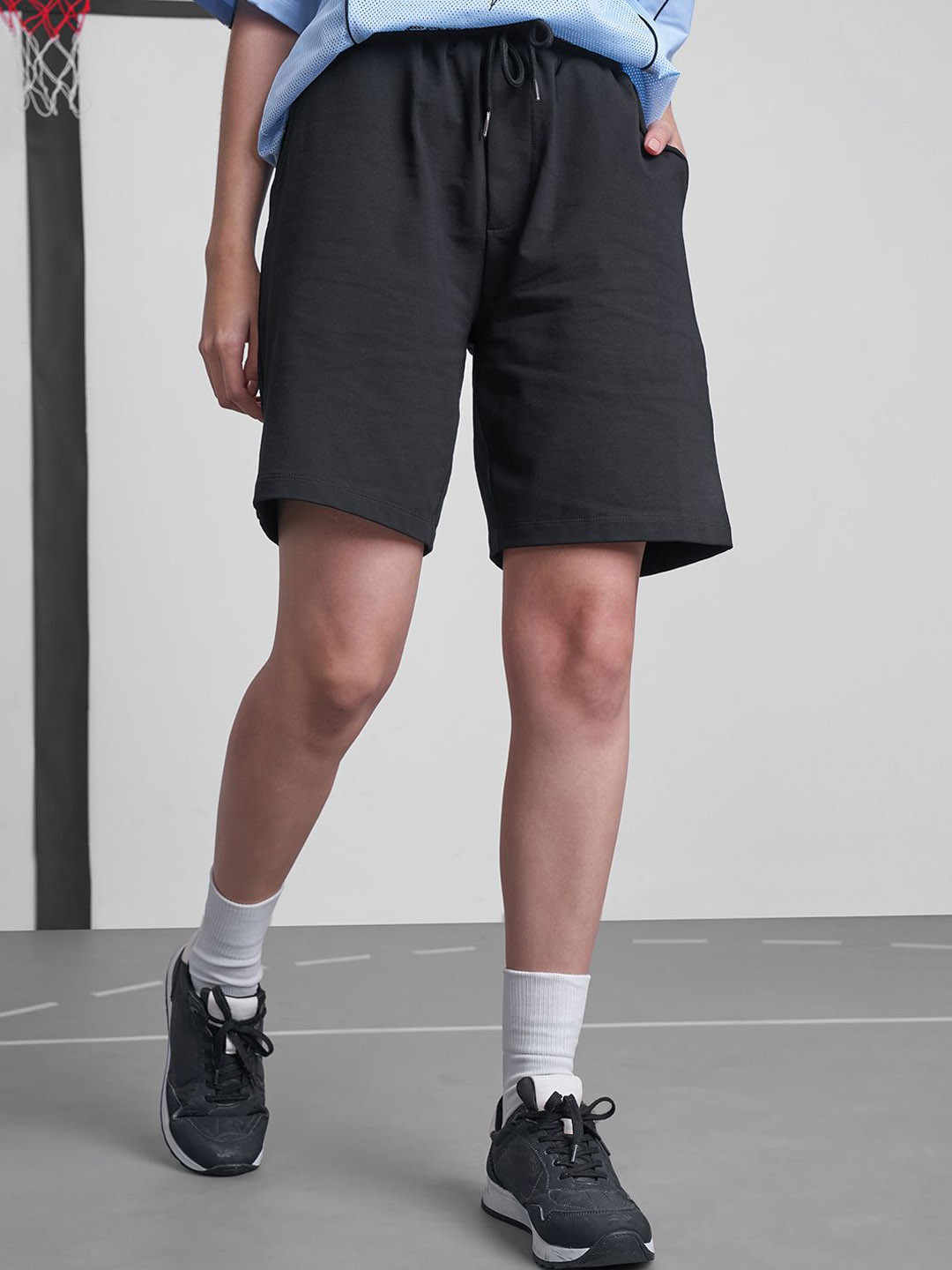 Street By Tokyo Talkies Women Regular Fit Mid-Rise Bermuda Shorts