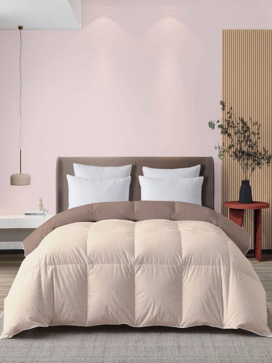Mulberry Living Cream-Coloured Microfiber Mild Winter 150 GSM Comforter