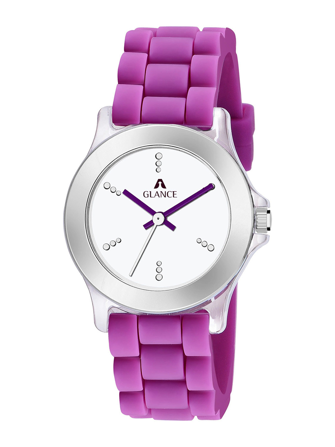 Aglance Girls Dial & Straps Analogue Watches JK_AG9827pp06 Purple Strap Girls Watch