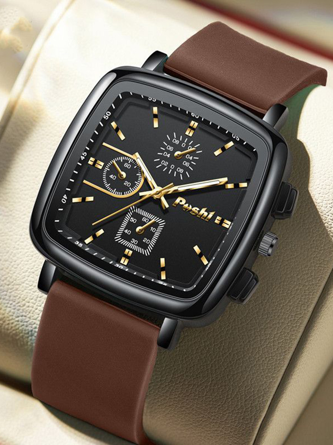 Poshi Classical Men Dial & Straps Analogue Watch POSW11-844401985008