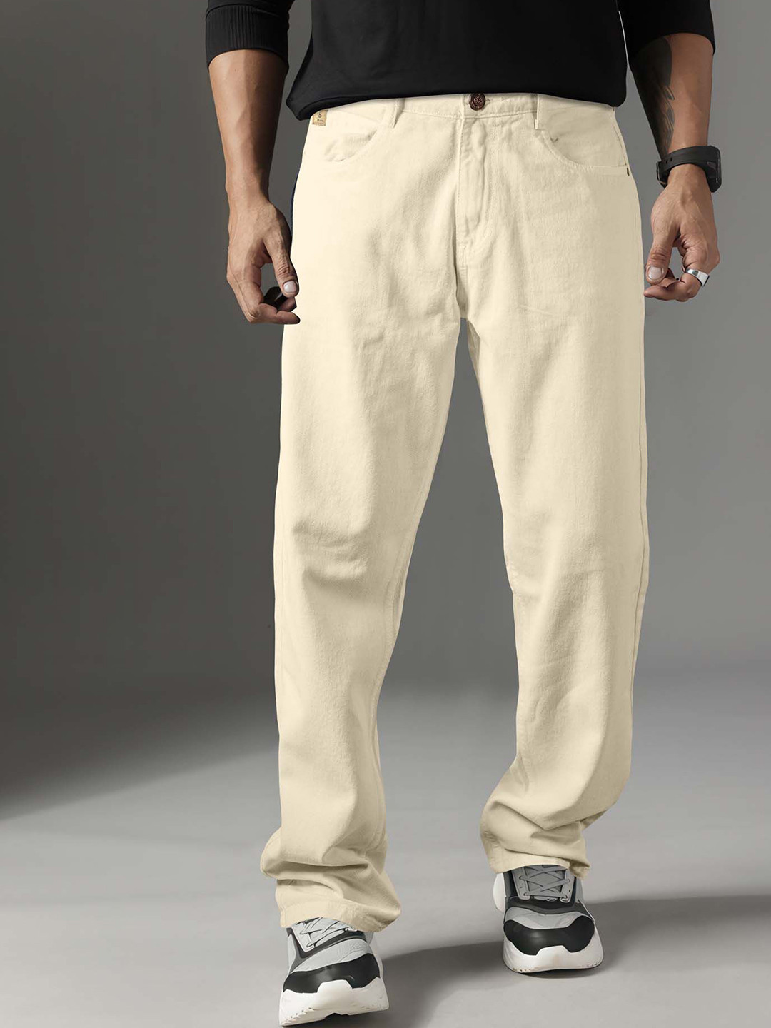 Jb Just BLACK Men Mid-Rise Acid Wash Jeans Men's Loose Fit Jeans By Just Black