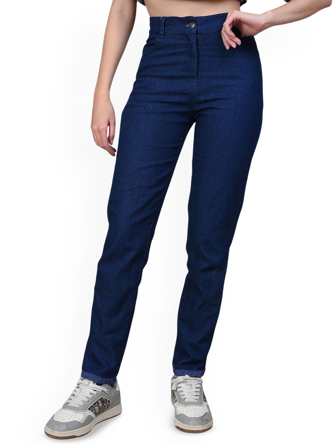 COUTUME COLLECTIONS Women Slim Fit Mid-Rise Clean Look Cotton Jeans