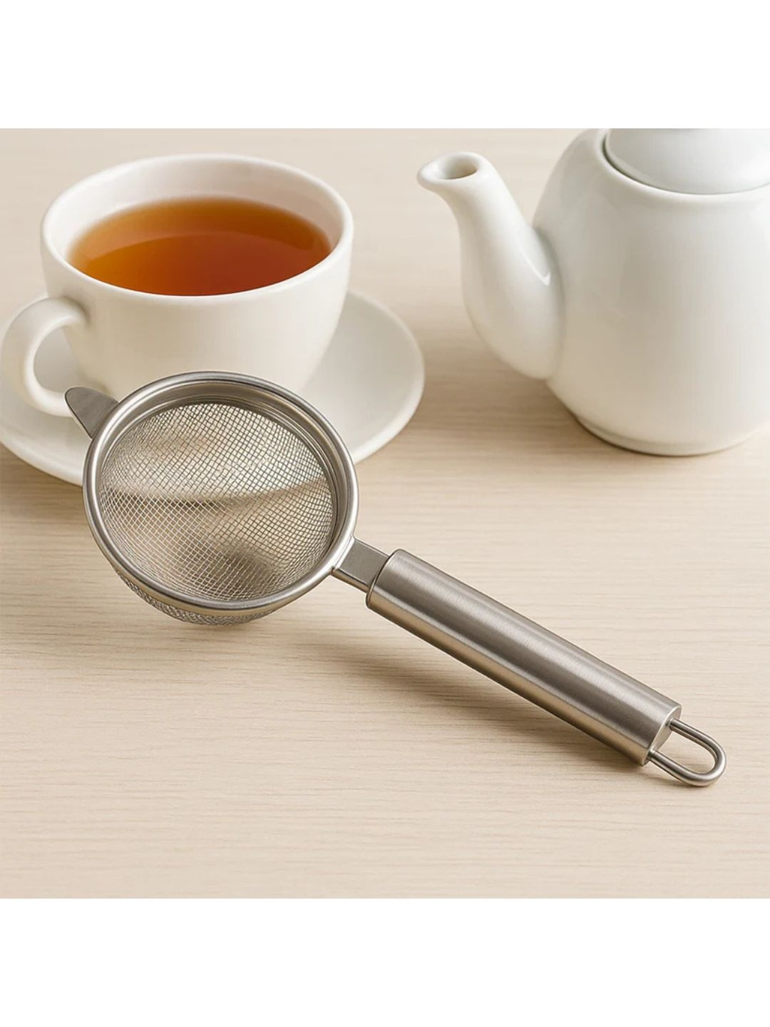 DeoDap Stainless Steel Mesh Tea Strainer