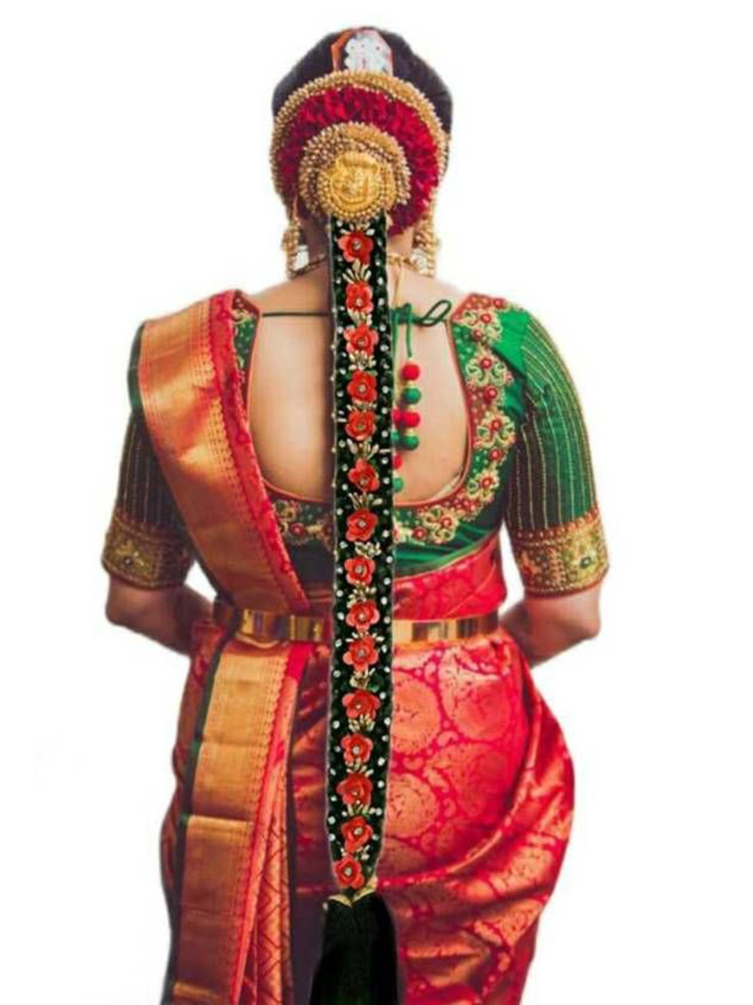 Nandita Clip In Straight Paranda Hair Extension- Natural Black