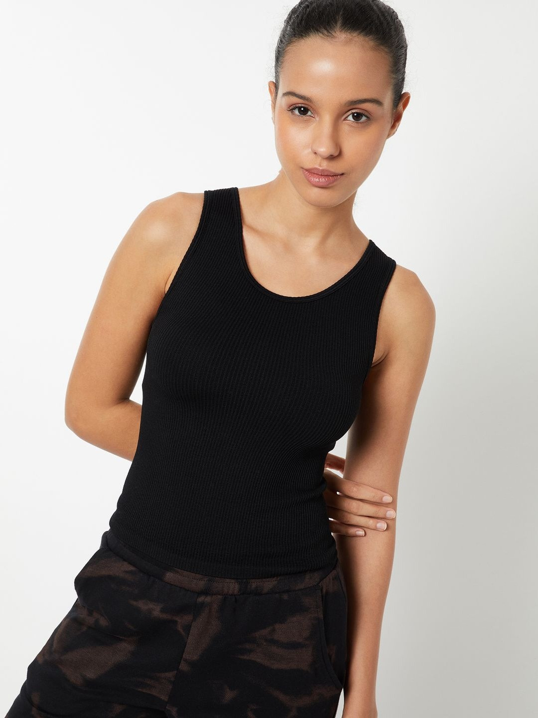 max Ribbed Fitted Style Tank Top