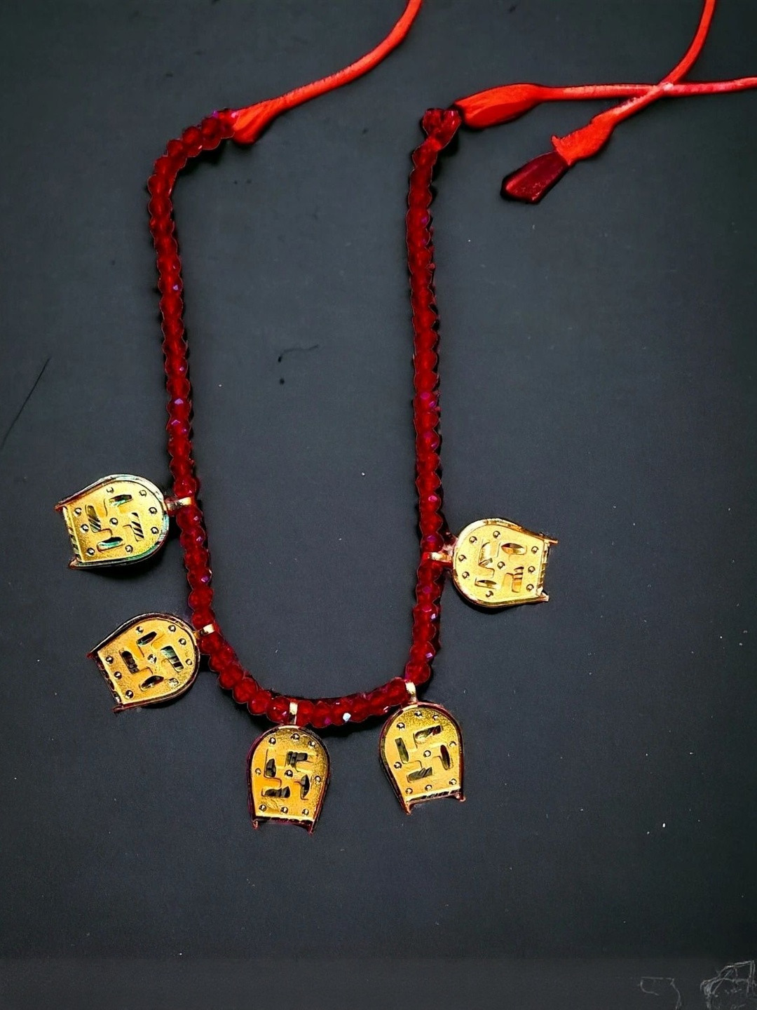 MAA sitala store Gold-Plated Artificial Beaded Statement Necklace